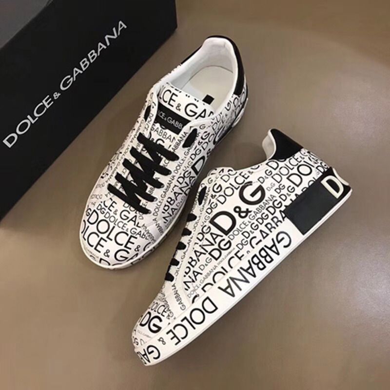 Dolce & Gabbana Logo Print Sneaker(White)