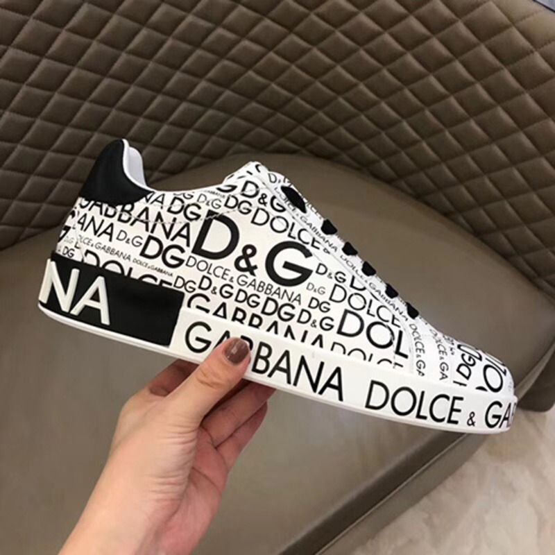 Dolce & Gabbana Logo Print Sneaker(White)