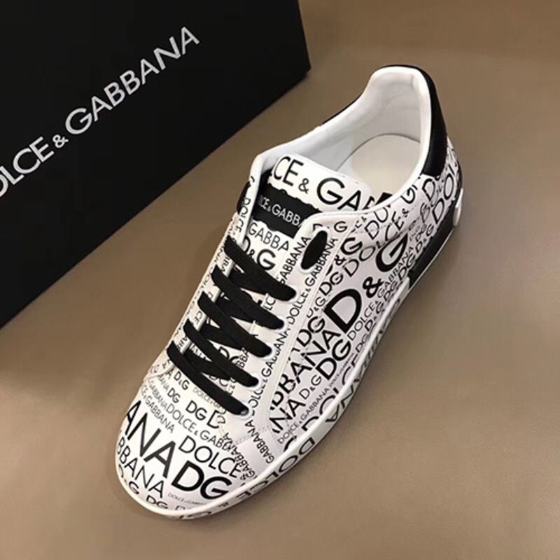 Dolce & Gabbana Logo Print Sneaker(White)