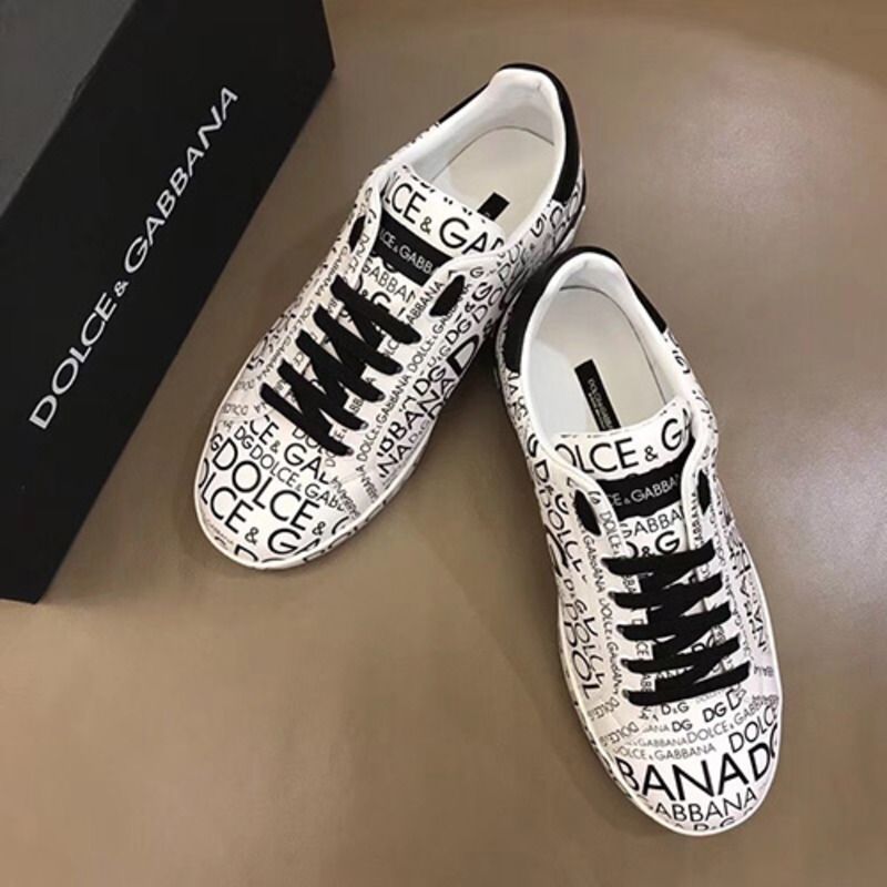 Dolce & Gabbana Logo Print Sneaker(White)