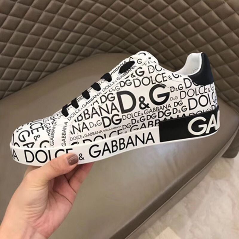 Dolce & Gabbana Logo Print Sneaker(White)