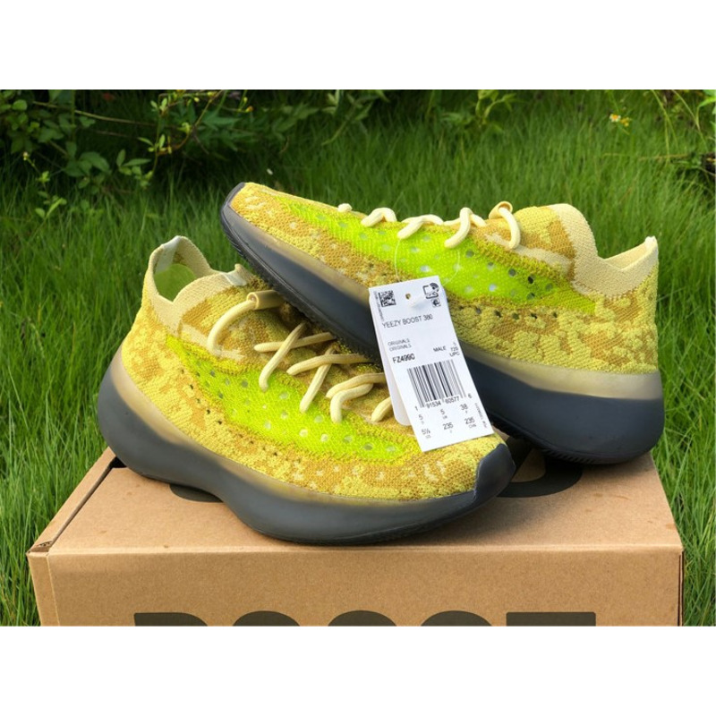 Ad*s yeezy 380 hylte glow fluorescent green fz4990 sneakers men women