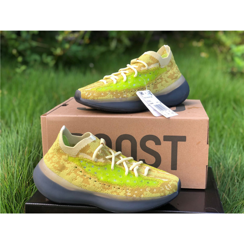 Ad*s yeezy 380 hylte glow fluorescent green fz4990 sneakers men women