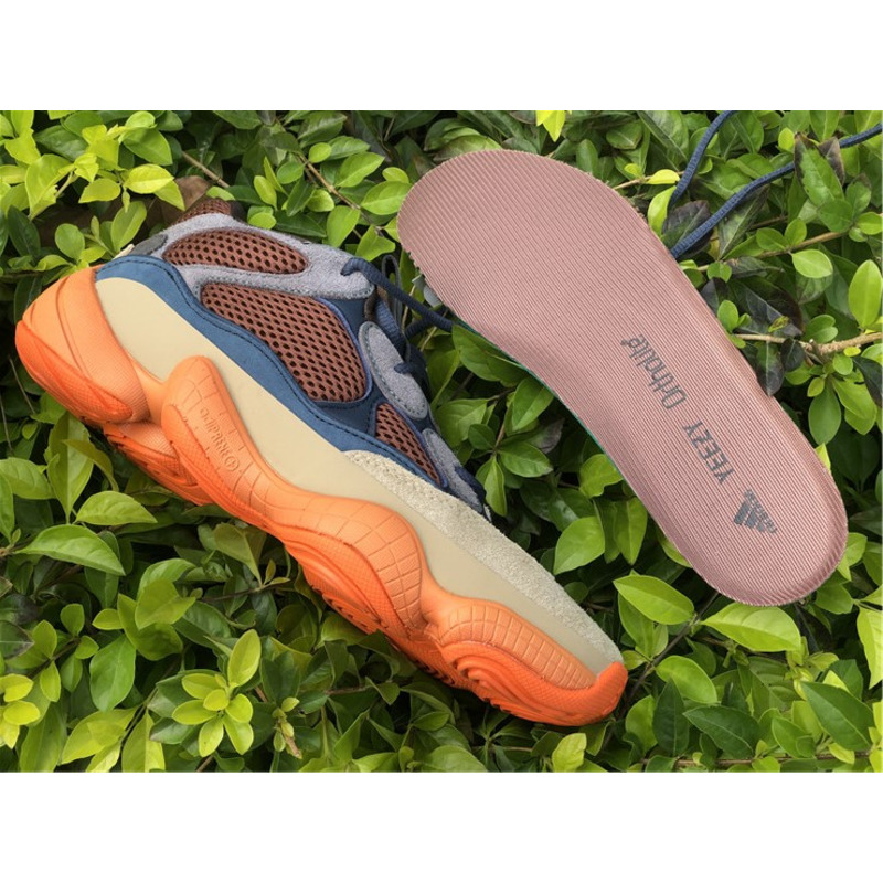 Ad*s yeezy 500 khaki orange enflame gz5541 sneakers men women