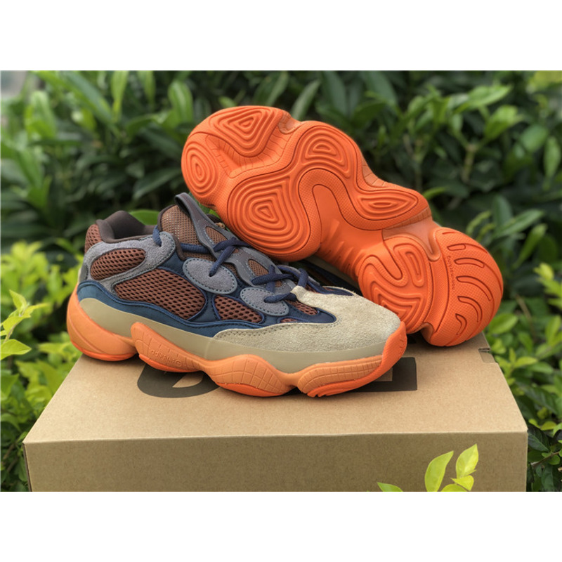 Ad*s yeezy 500 khaki orange enflame gz5541 sneakers men women