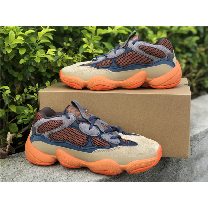 Ad*s yeezy 500 khaki orange enflame gz5541 sneakers men women