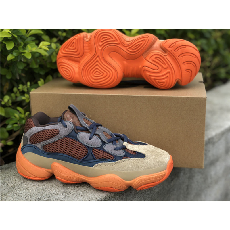 Ad*s yeezy 500 khaki orange enflame gz5541 sneakers men women