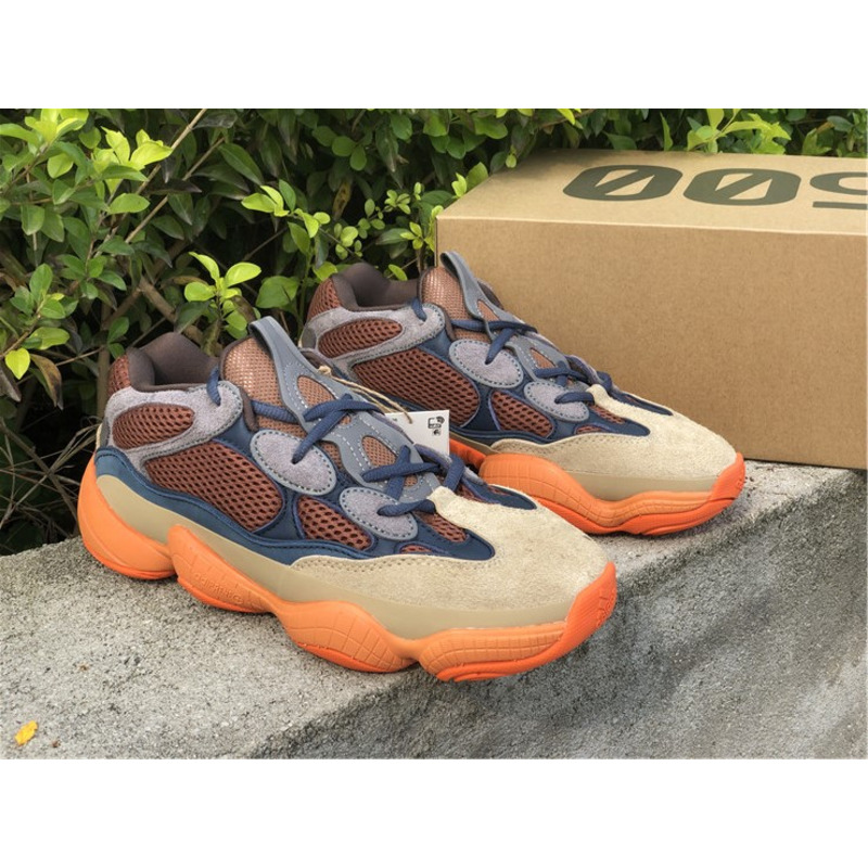 Ad*s yeezy 500 khaki orange enflame gz5541 sneakers men women