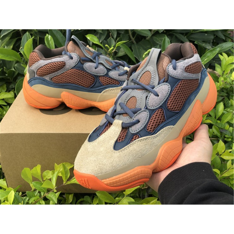 Ad*s yeezy 500 khaki orange enflame gz5541 sneakers men women