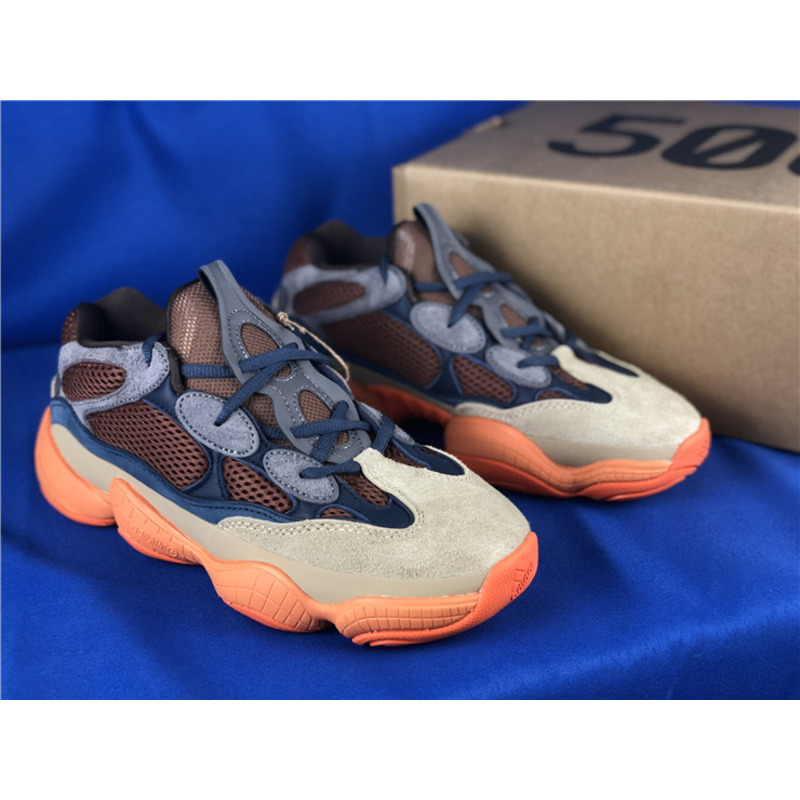 Ad*s yeezy 500 khaki orange enflame gz5541 sneakers men women