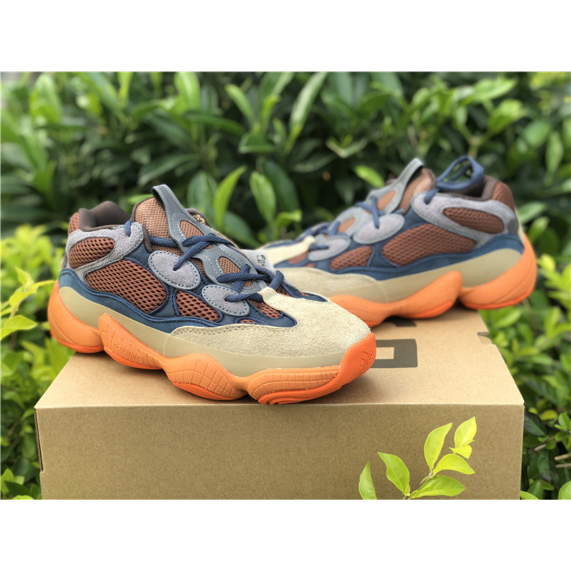 Ad*s yeezy 500 khaki orange enflame gz5541 sneakers men women