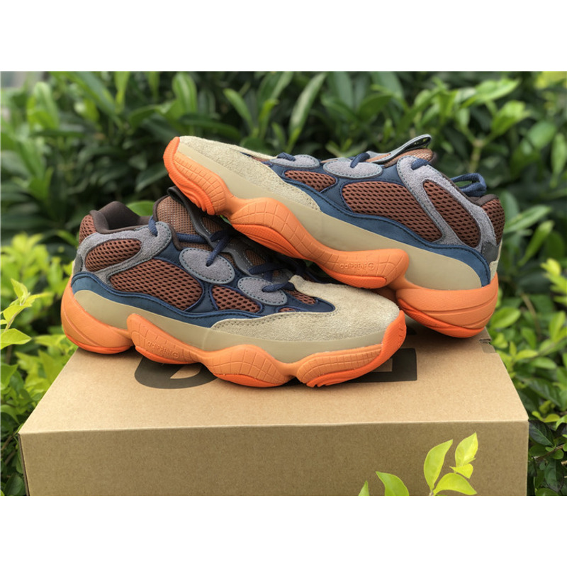 Ad*s yeezy 500 khaki orange enflame gz5541 sneakers men women