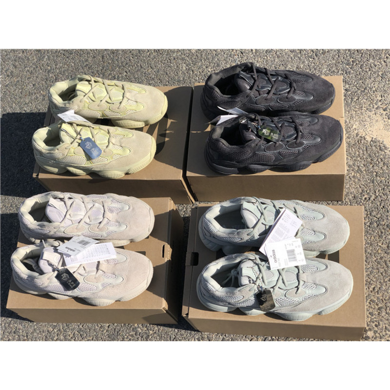 Ad*s yeezy 500 salt light green 7287 sneakers men women