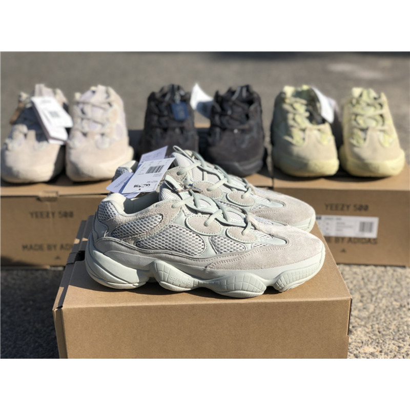 Ad*s yeezy 500 salt light green 7287 sneakers men women