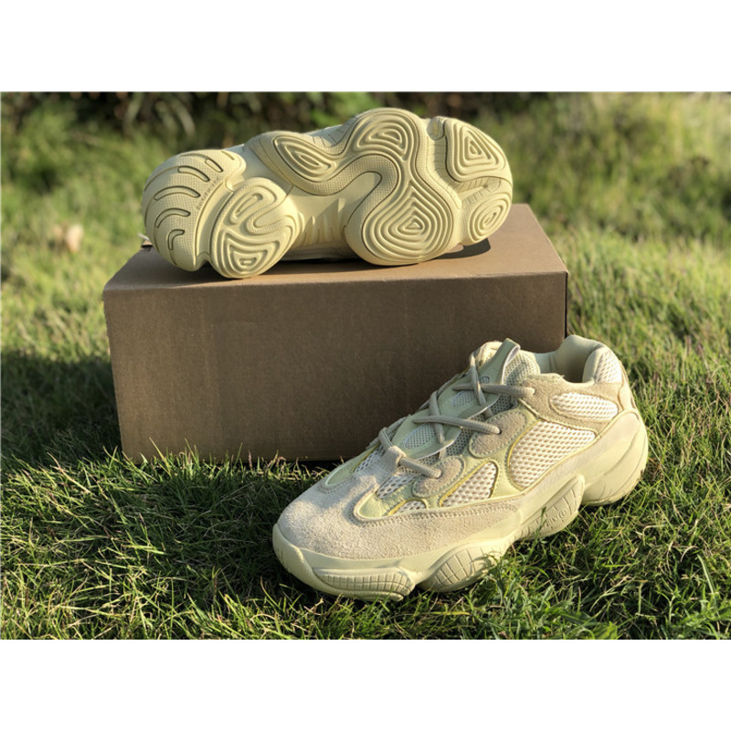 Ad*s yeezy 500 super moon yellow light yellow 2966 sneakers men women