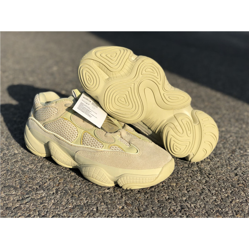 Ad*s yeezy 500 super moon yellow light yellow 2966 sneakers men women