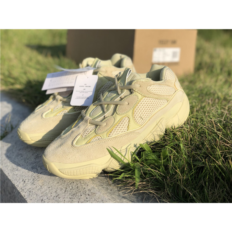 Ad*s yeezy 500 super moon yellow light yellow 2966 sneakers men women