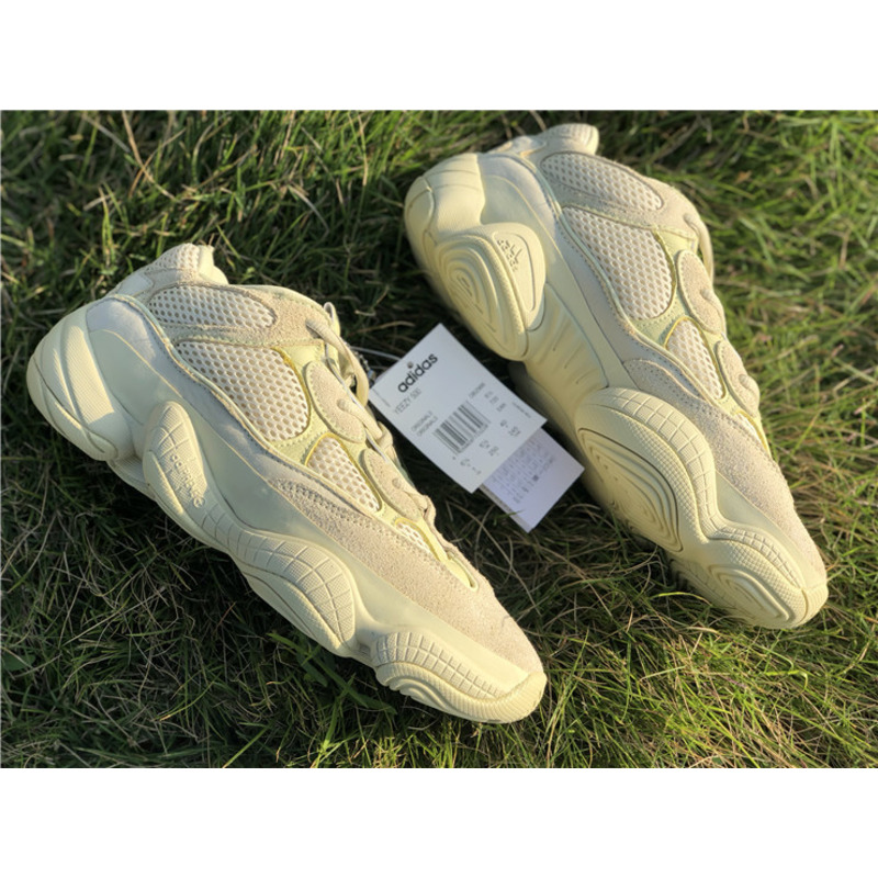 Ad*s yeezy 500 super moon yellow light yellow 2966 sneakers men women