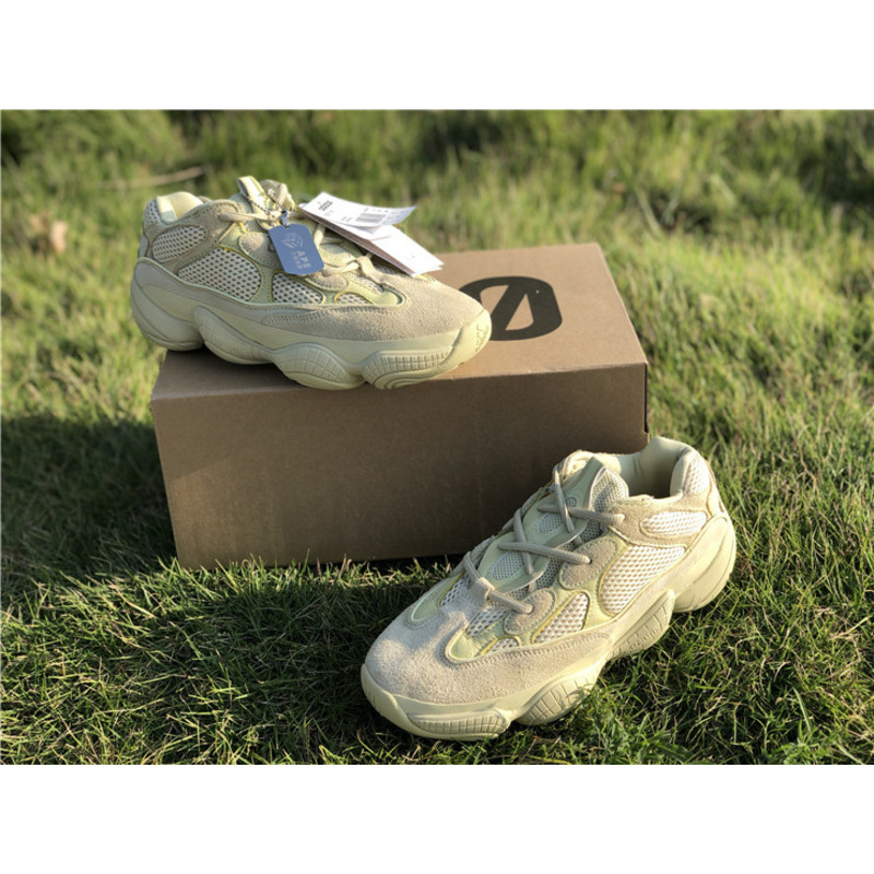 Ad*s yeezy 500 super moon yellow light yellow 2966 sneakers men women