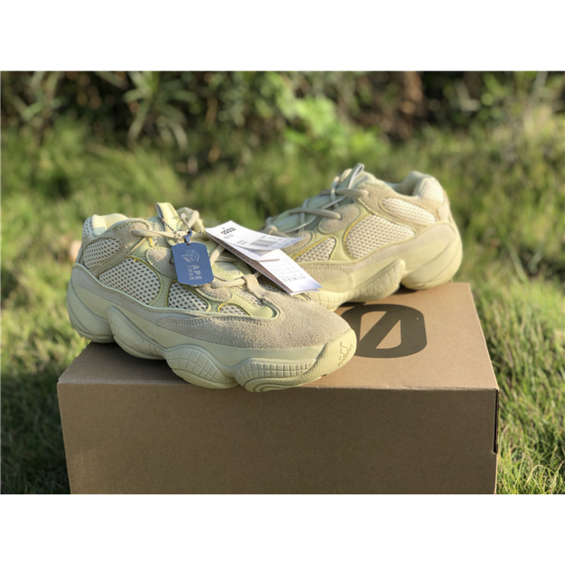 Ad*s yeezy 500 super moon yellow light yellow 2966 sneakers men women