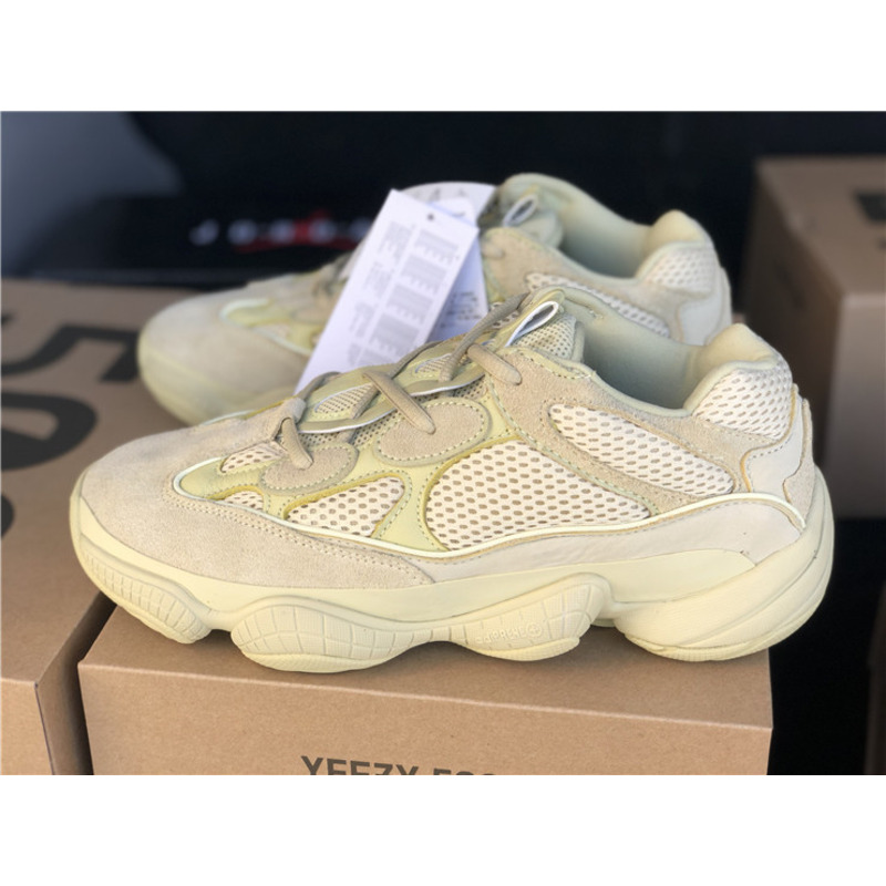 Ad*s yeezy 500 super moon yellow light yellow 2966 sneakers men women