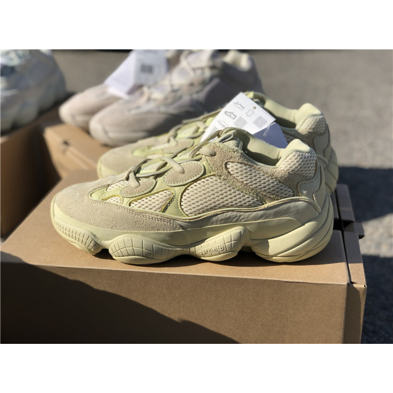 Ad*s yeezy 500 super moon yellow light yellow 2966 sneakers men women