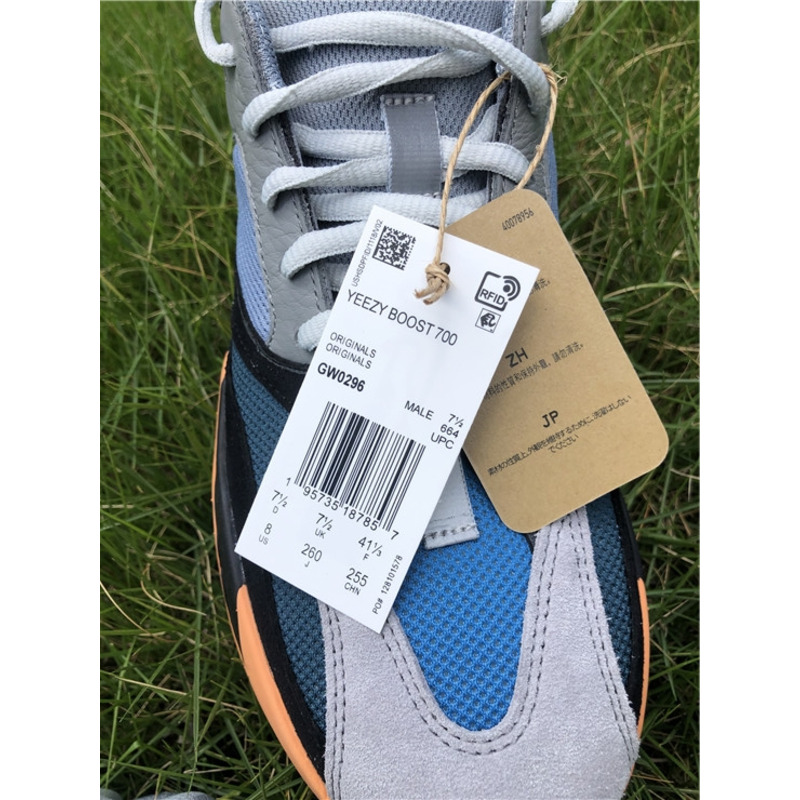 Ad*s yeezy 700 gray blue orange gw0296 sneakers men women