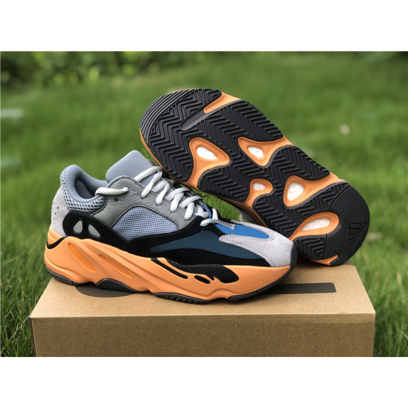 Ad*s yeezy 700 gray blue orange gw0296 sneakers men women