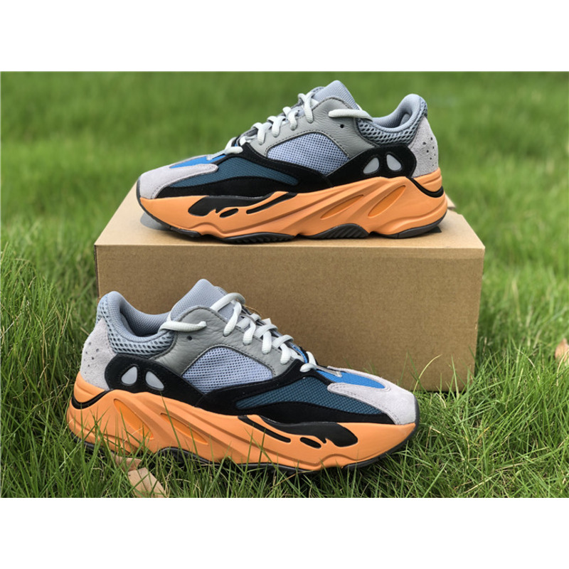 Ad*s yeezy 700 gray blue orange gw0296 sneakers men women