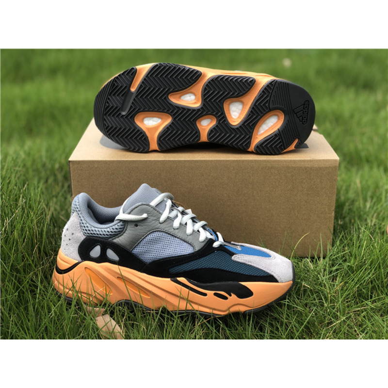 Ad*s yeezy 700 gray blue orange gw0296 sneakers men women