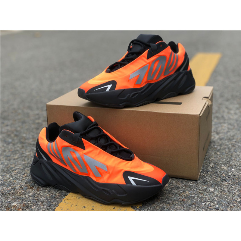 Ad*s yeezy 700 mnvn black orange fv3258 sneakers men women