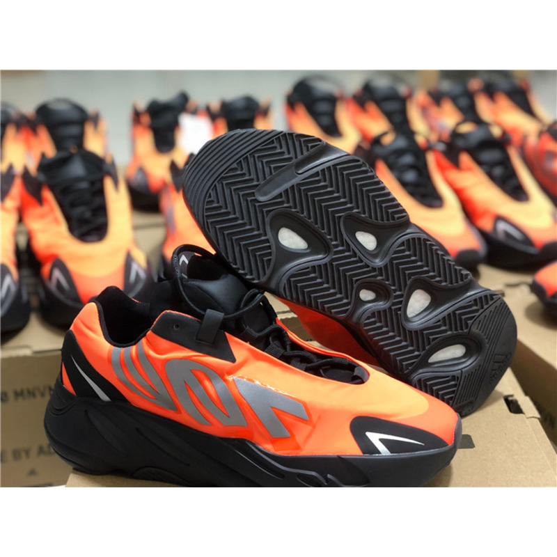 Ad*s yeezy 700 mnvn black orange fv3258 sneakers men women