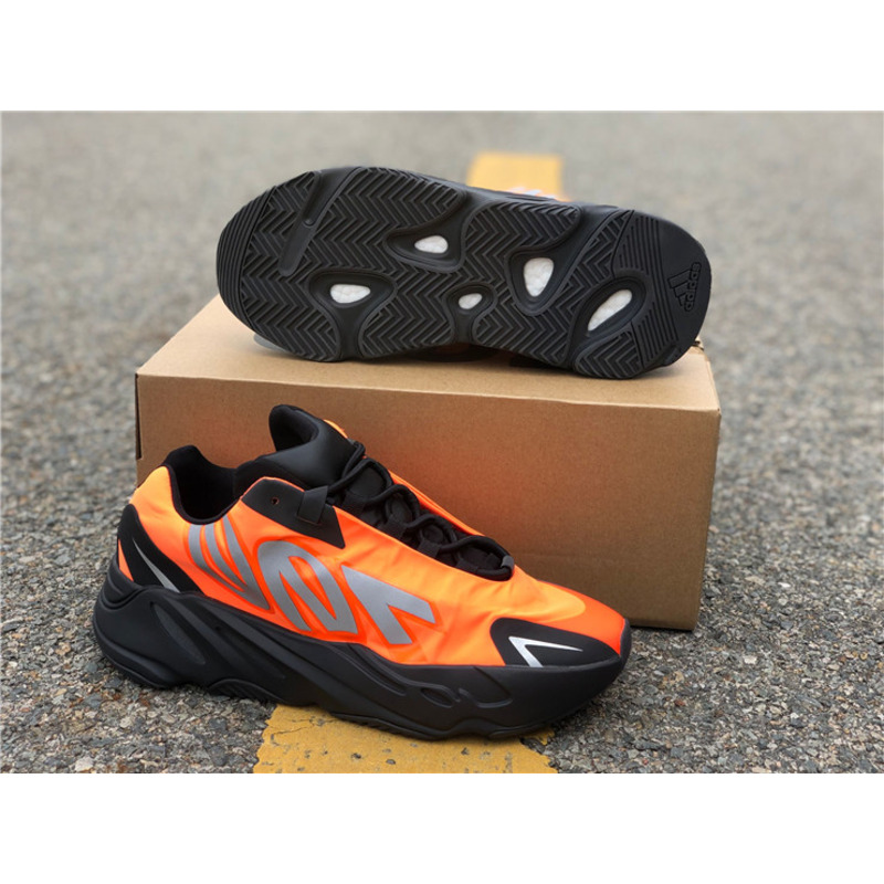 Ad*s yeezy 700 mnvn black orange fv3258 sneakers men women