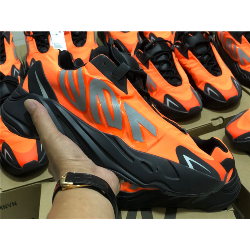 Ad*s yeezy 700 mnvn black orange fv3258 sneakers men women