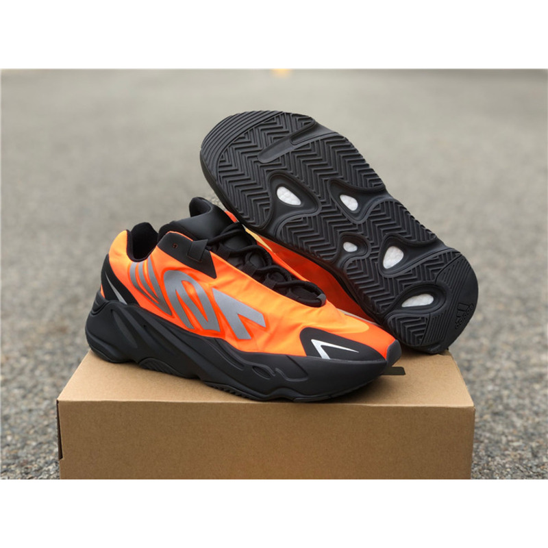 Ad*s yeezy 700 mnvn black orange fv3258 sneakers men women