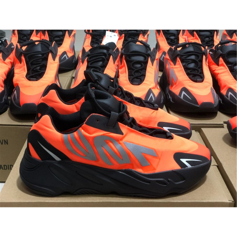 Ad*s yeezy 700 mnvn black orange fv3258 sneakers men women