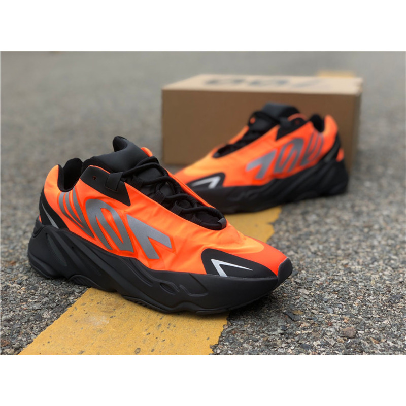 Ad*s yeezy 700 mnvn black orange fv3258 sneakers men women