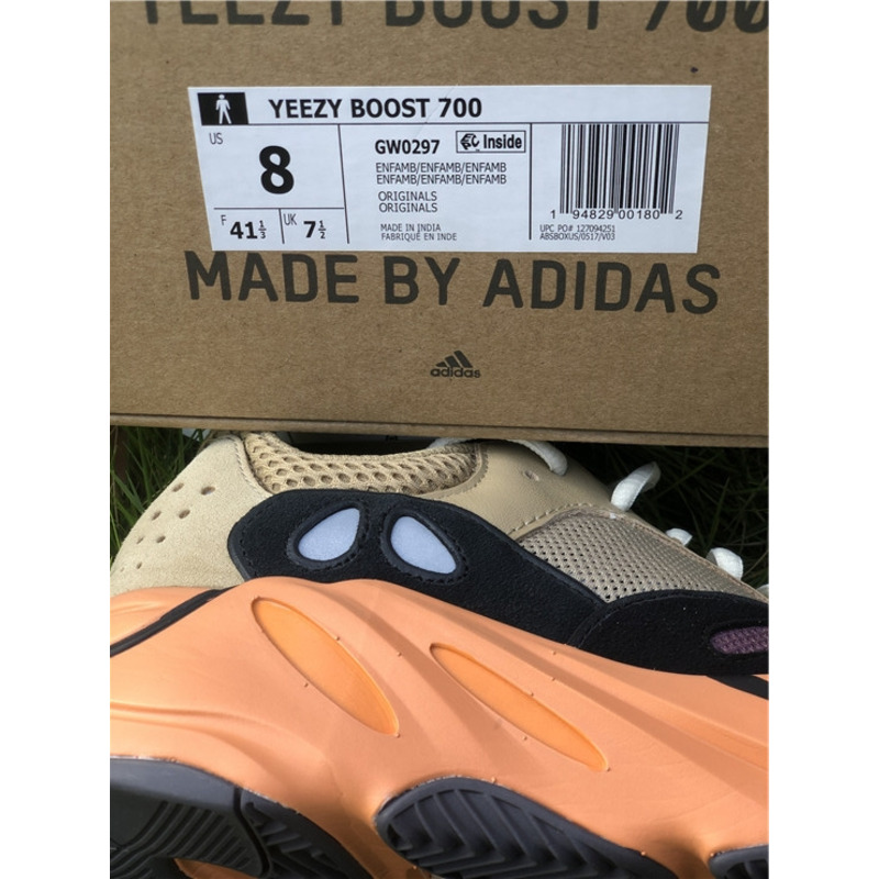 Ad*s yeezy 700 orange khaki enflame amber gw0297 sneakers men women