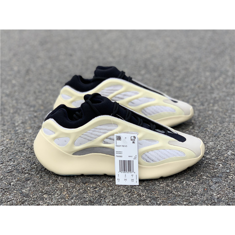 Ad*s yeezy 700 v3 azael milky white black fw4980 sneakers men women