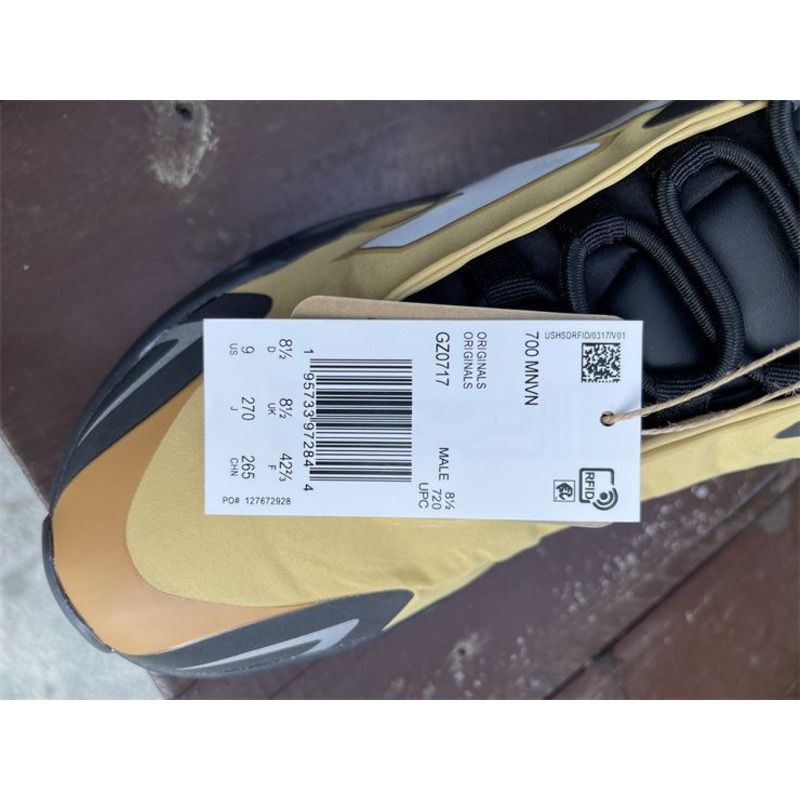 Ad*s yeezy boost 700 yellow black mnvn honey flux gz0717 sneakers men women