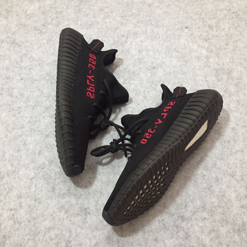 Ad*s yeezy boost 350 v2 black red real cp9652 sneaker men women