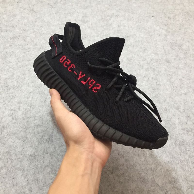 Ad*s yeezy boost 350 v2 black red real cp9652 sneaker men women