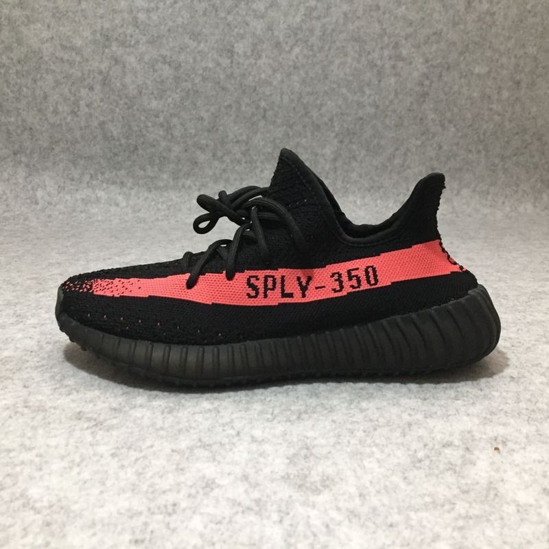 Ad*s yeezy boost 350 v2 core black red real boost sneaker men women