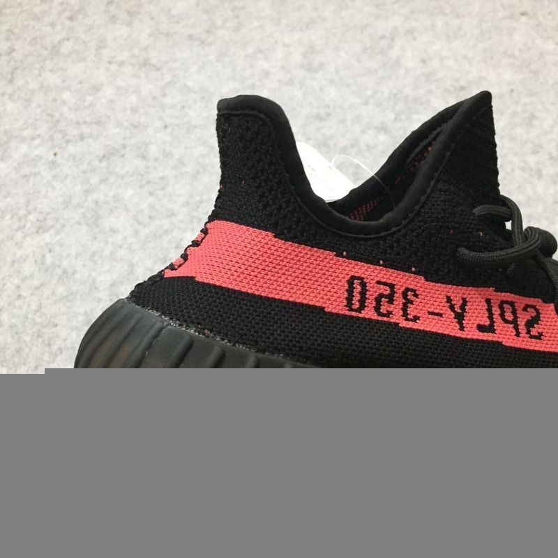 Ad*s yeezy boost 350 v2 core black red real boost sneaker men women