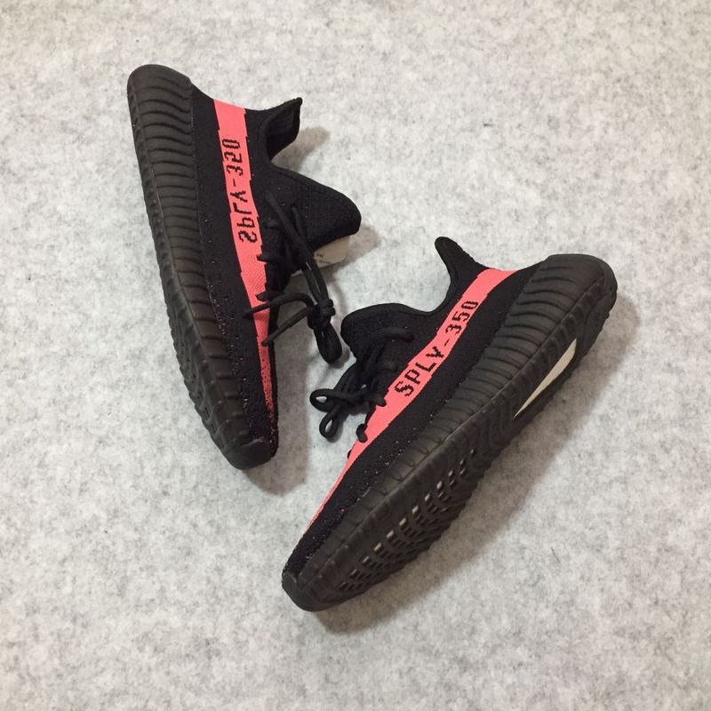 Ad*s yeezy boost 350 v2 core black red real boost sneaker men women