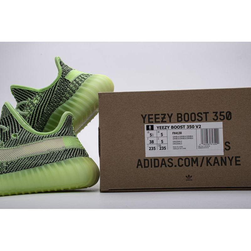 Ad*s yeezy boost 350 v2 green black fx4130 sneaker men women