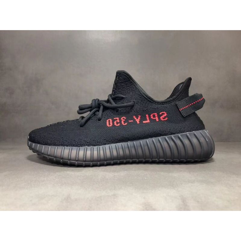 Ad*s yeezy 350 v2 boost black red cp9652 sneakers men women