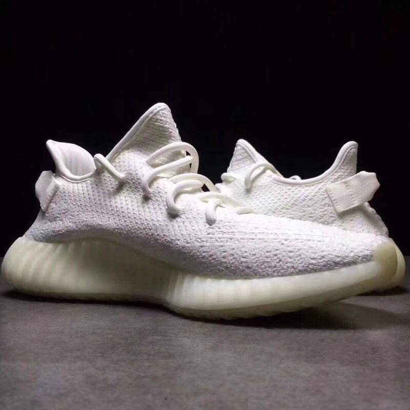 Ad*s yeezy 350 v2 boost pure white cp9366 sneakers men women