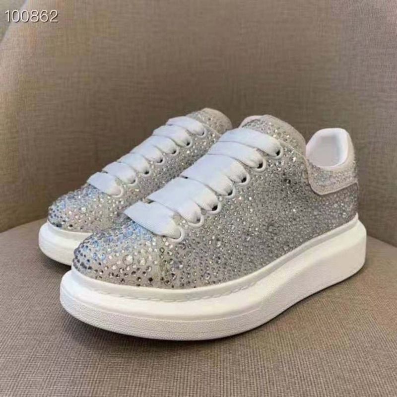 Alexander McQueen Silver Sneakers