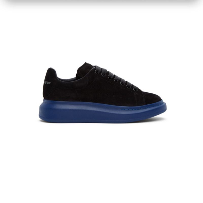 Alexander McQueen SSENSE Exclusive Black & Blue Suede